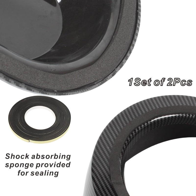 NARPES 2PCS 4'' to 3.5'' Universal Speaker Tweeter Boxes for UTV ATV RV Boat Trunk Trailer Golf Cart Marine Speaker Enclosures Pods Mount Spacer Rear Deck Kick Panel Box (Carbon Fiber Style, 4 to 3.5inch) - Image 5